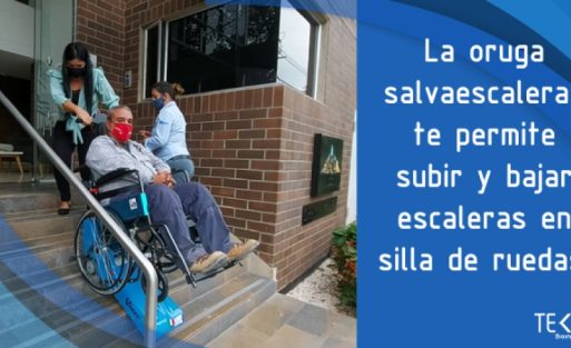 Como funciona una oruga salvaescaleras para silla de ruedas