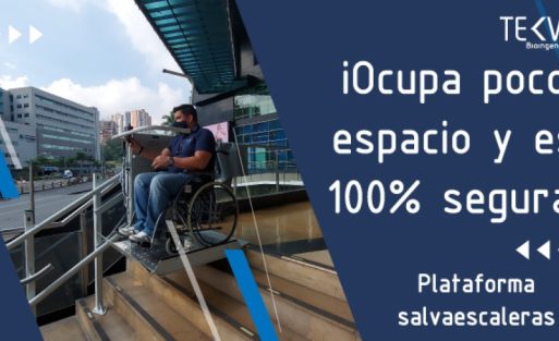 Espacio que ocupa plataforma salvaescaleras