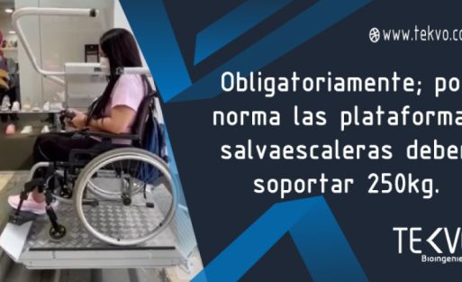 Peso que soporta plataforma salvaescaleras